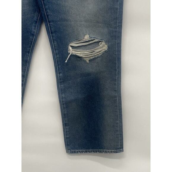 Pistola Women’s Cassie Super High Rise Straight Jeans Sz 33 Belmont Distressed - Picture 4 of 6